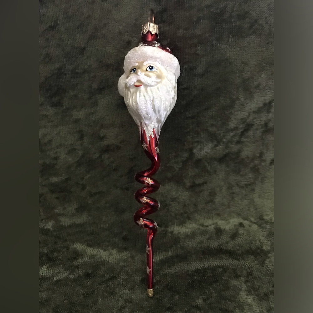 Slavic Treasures twisted Santa ornament